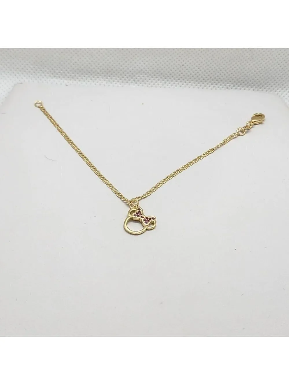 Brand New Brazilian 18k Gold Filled Minnie Bracelet